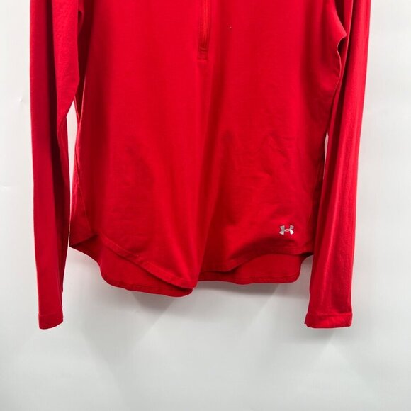 Under Armour Women's Active Collared Pullover Top Red Size Large Maryland - Picture 3 of 8